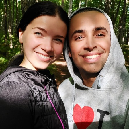 Sammy Azero with his loving partner Victoriya Moskalyuk.